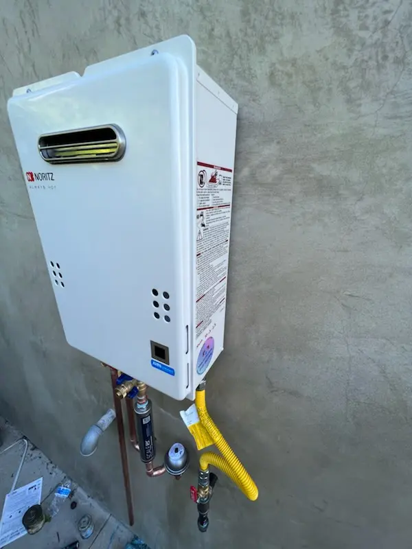 Tankless water heater installation for Winding River homes