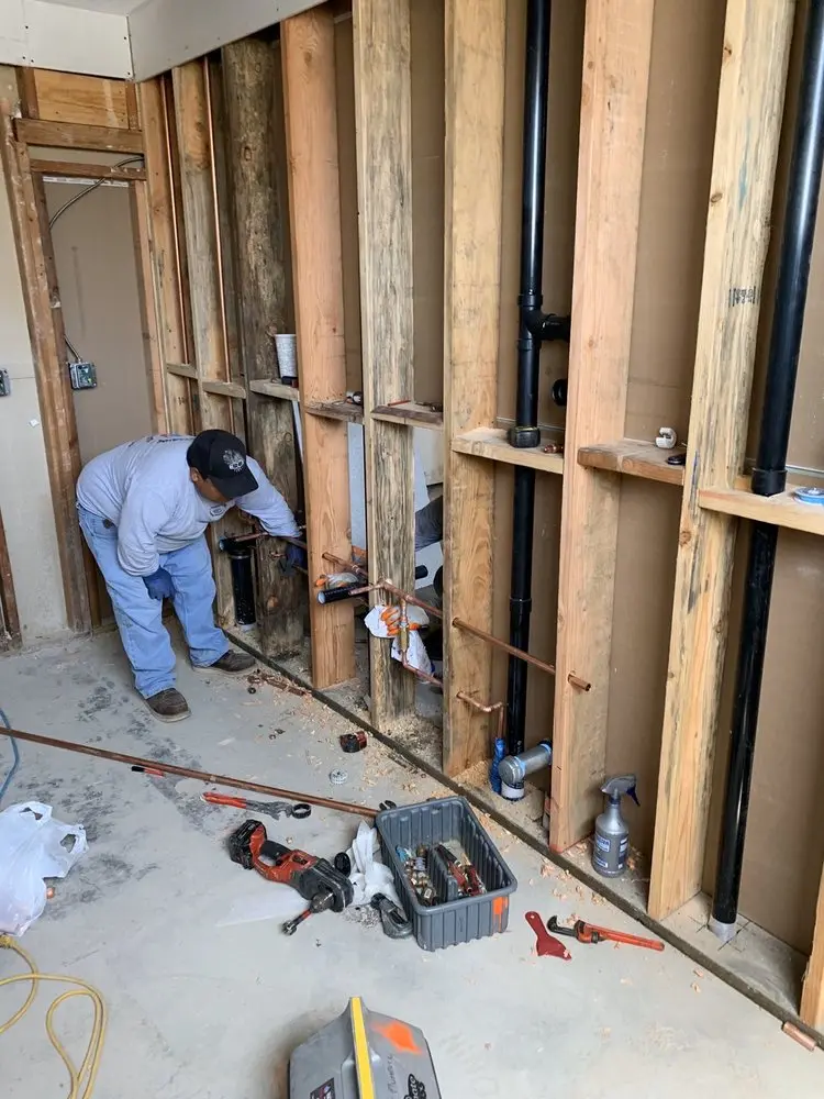 Commercial rough-in plumbing for Gas Line Repair in Winding River